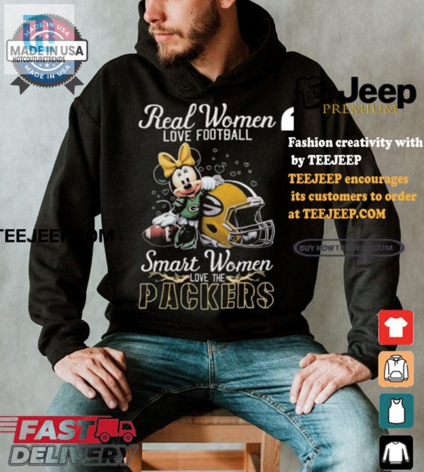 Funny Packers Shirt Real Women Love Football Smart Love Packers hotcouturetrends 1 3