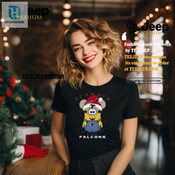 Christmas Fun Minion Mouse Falcons Shirt Spread Joy hotcouturetrends 1