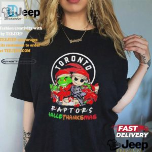 Hallothanksmas Shirt Grinch And Jack Skellington Raptors Fun hotcouturetrends 1 1