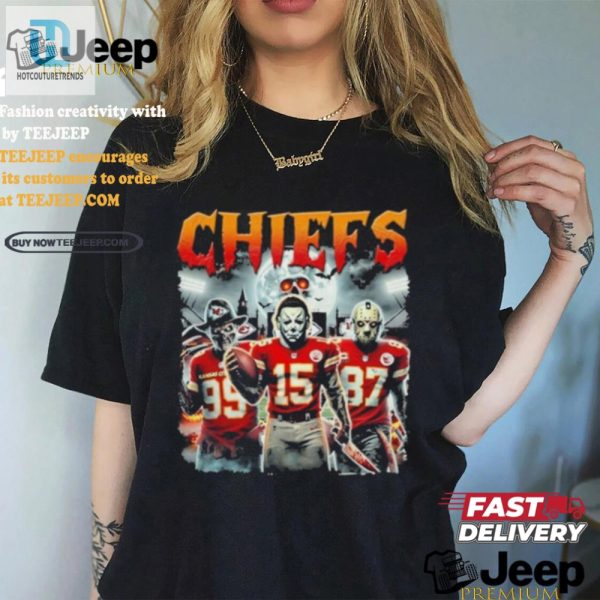 Spooky Chiefs Fans Hilarious Myers Jason Freddy Halloween Tee hotcouturetrends 1 1