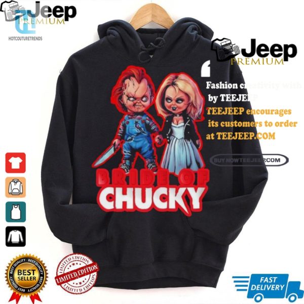 Get Hitched With Humor Chucky Tiffany Bride Of Chucky Shirt hotcouturetrends 1 1