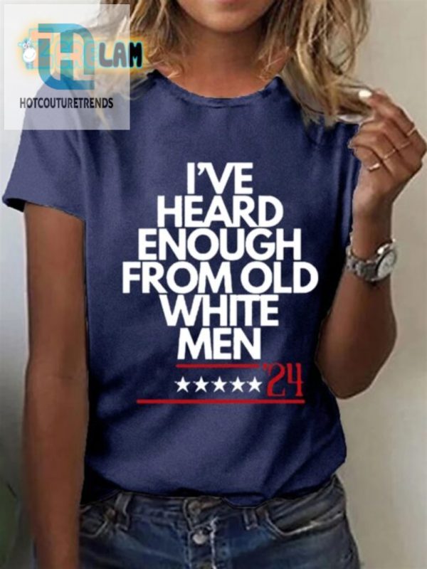 Funny Womens Tee Tired Of Old White Men Quote Shirt hotcouturetrends 1 1