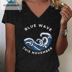 Elect Your Style Womens Funny Blue Wave Tshirt For November hotcouturetrends 1 1