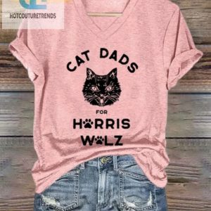 Purrfectly Funny Womens Cat Dad Tshirt Unique Quirky hotcouturetrends 1 1