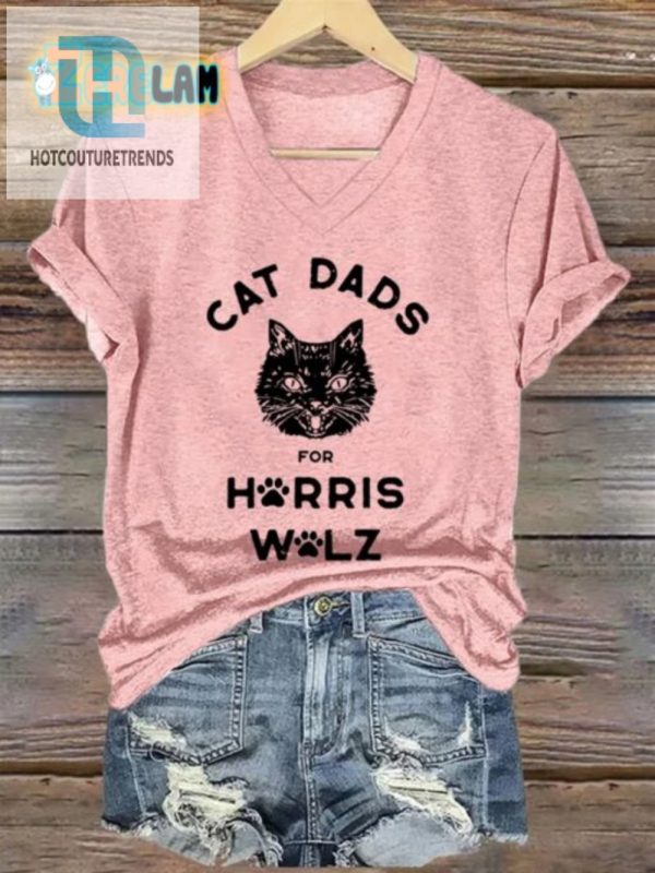 Purrfectly Funny Womens Cat Dad Tshirt Unique Quirky hotcouturetrends 1 1