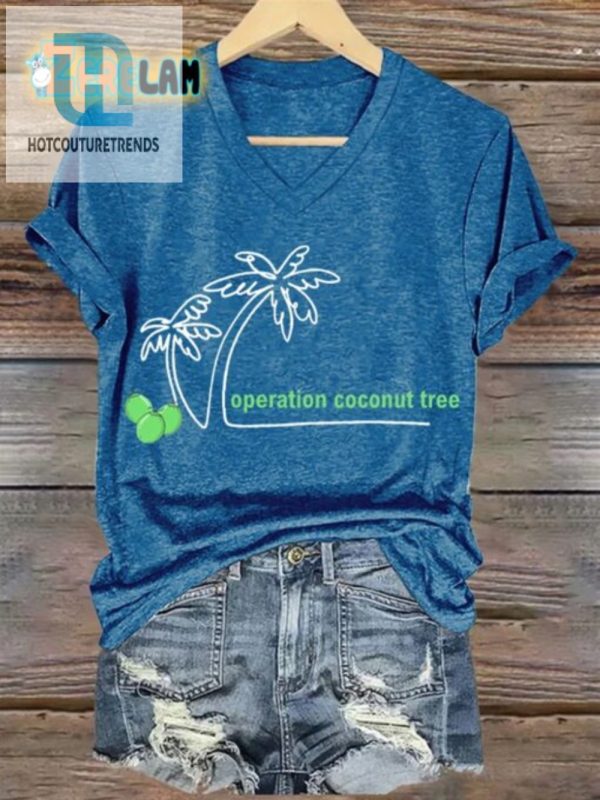 Funny Womens Coconut Tree Tee Standout Smile Today hotcouturetrends 1