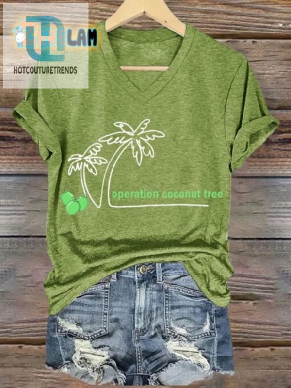 Funny Womens Coconut Tree Tee Standout Smile Today hotcouturetrends 1 1