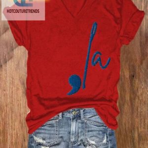 Laugh In Style Womens Retro La Print Tee hotcouturetrends 1 2