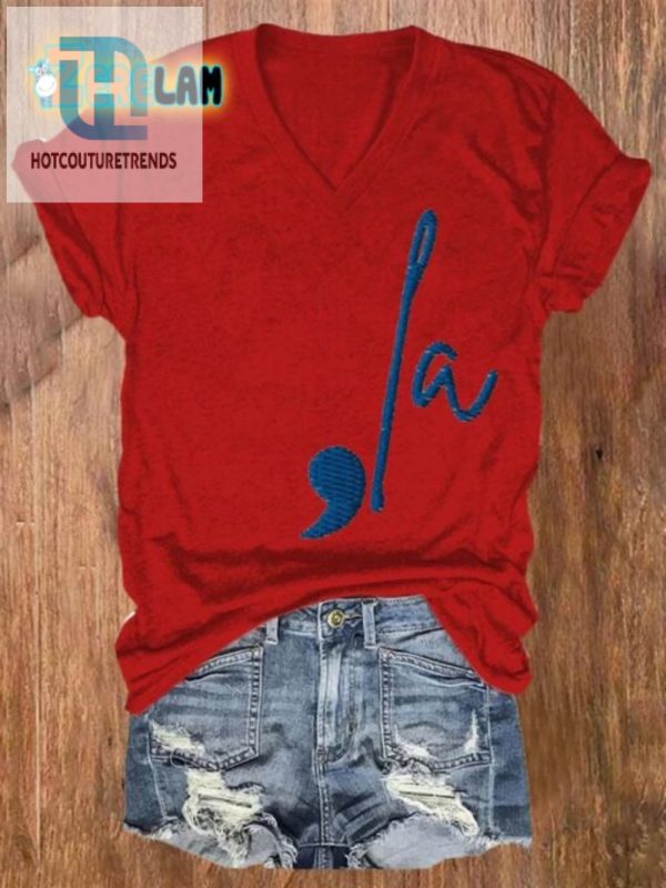 Laugh In Style Womens Retro La Print Tee hotcouturetrends 1 2