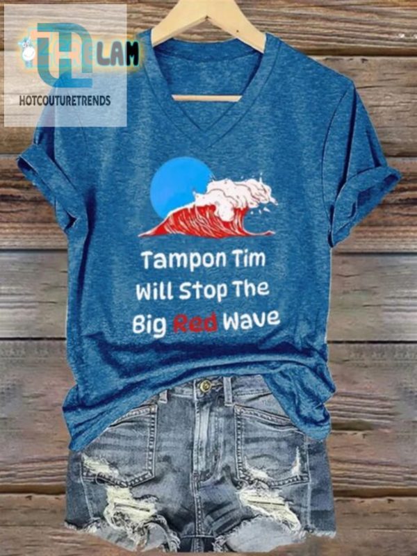 Stop The Red Wave Funny Womens Tampon Tshirt hotcouturetrends 1 1