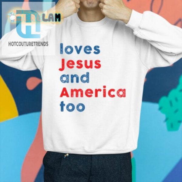 Patriotic Jesus Lover Tee Funny Unique Design hotcouturetrends 1 2