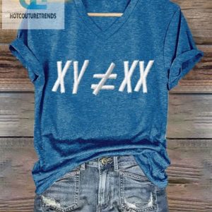 Retro Vneck Tee Sports Laughs Meet Xy Xx hotcouturetrends 1 1