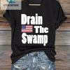 Funny Womens Tee Drain The Swamp Casual Print Tshirt hotcouturetrends 1