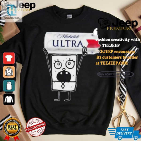 Get Laughs With Doodlebob Michelob Ultra Essential Tee hotcouturetrends 1 2