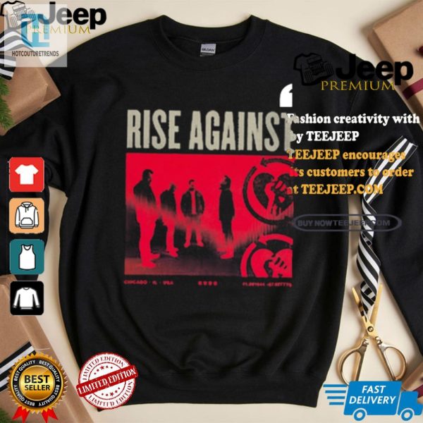 Rock With Chuckles Rise Against 2024 Tee hotcouturetrends 1 2