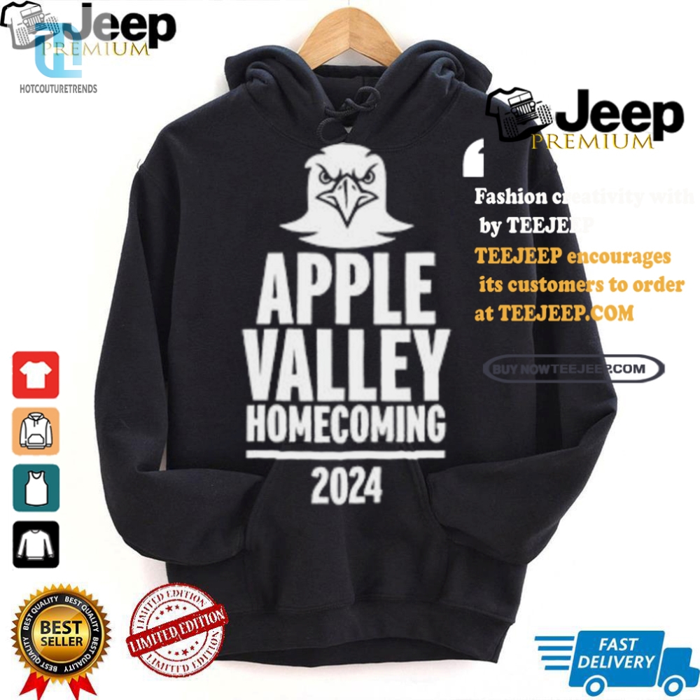 Funny Eagle Apple Valley Homecoming 2024 Tee  Stand Out