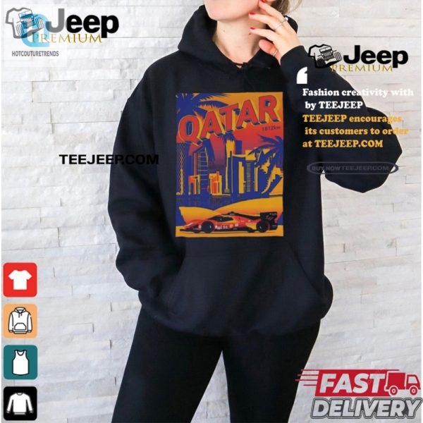 Speed Laughs Ferrari Hypercar Qatar Postcard Tee 1812Km hotcouturetrends 1 2