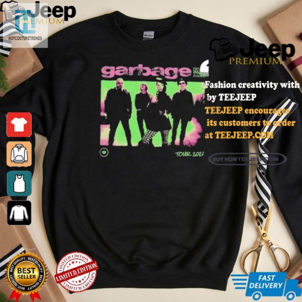 Funny 2024 Pink Green Garbage Photo Tour Tshirt Get Yours hotcouturetrends 1 2