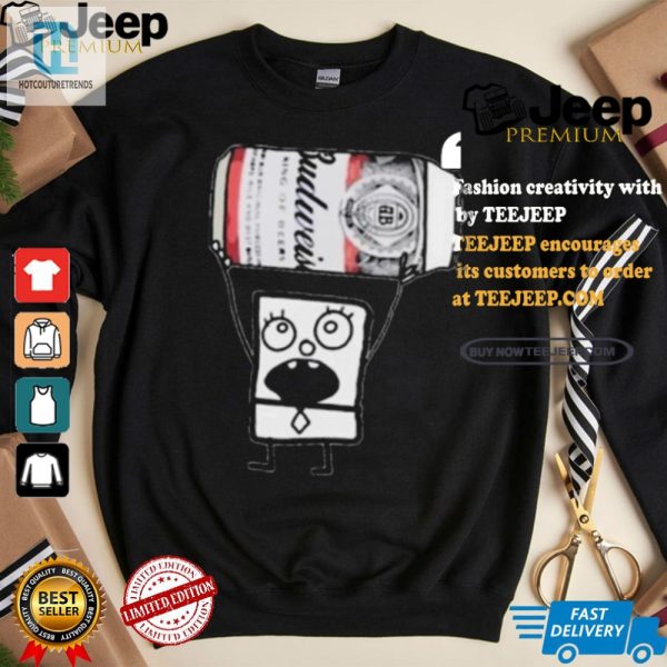 Doodlebob Budweiser Tee Unique Fun For Beer Lovers hotcouturetrends 1 2