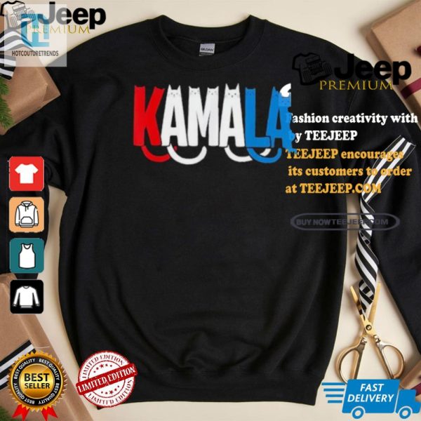 Purrfect Kamala 2024 Tee For Cat Ladies Funny Unique hotcouturetrends 1 2