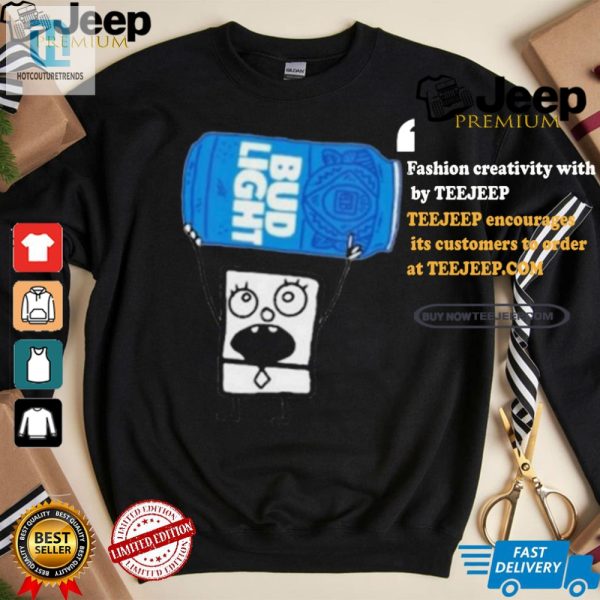 Doodlebob Bud Light Tee Hilarious Unique Graphic Shirt hotcouturetrends 1 2