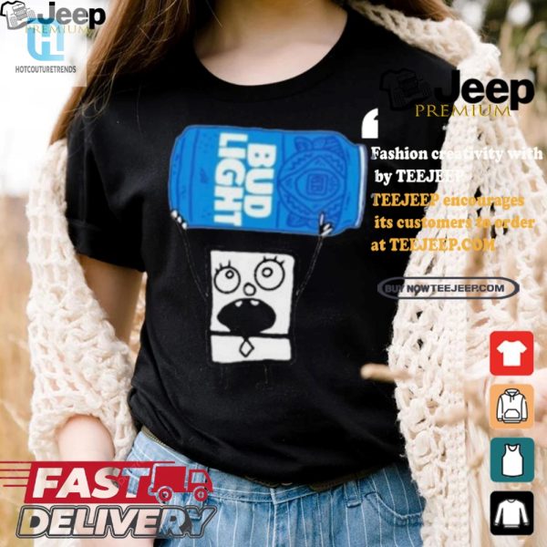 Doodlebob Bud Light Tee Hilarious Unique Graphic Shirt hotcouturetrends 1 3