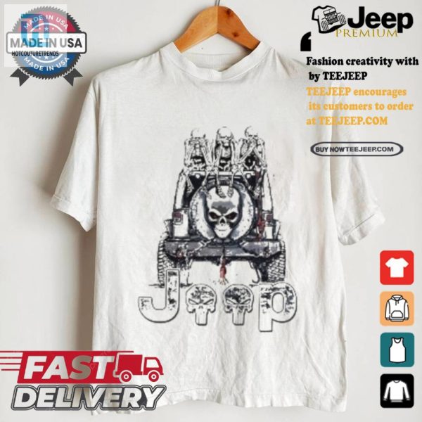 Funny Skeletons Jeep Halloween Shirt Patriotic Unique hotcouturetrends 1 1