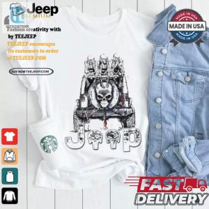 Funny Skeletons Jeep Halloween Shirt Patriotic Unique hotcouturetrends 1 2