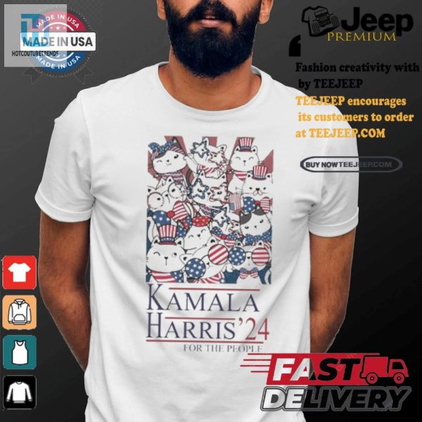 Funny Kamala Harris Cat Lady Uncle Sam Tshirt For 2024 hotcouturetrends 1 3