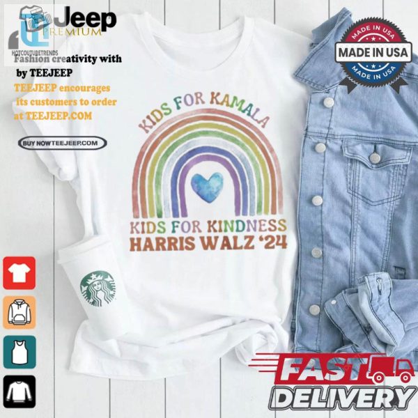 Quirky Kids Kamala 24 Rainbow Tee Fun Unique Lgbtq Pride hotcouturetrends 1