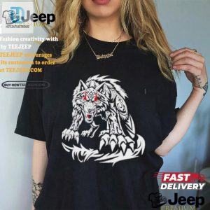 Wolf Howlin Hilarious Black Jacob Fatu Tee hotcouturetrends 1 2