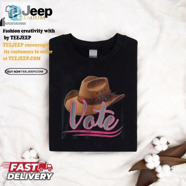 Cowgirlcowboy Hat Voter Tee Yeehaw With A Laugh hotcouturetrends 1