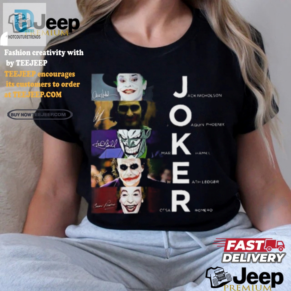 Unique 2024 Joker Tshirt Laugh Out Loud Graphics Design