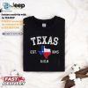 Funny Texan Pride Texas Est 1845 Map Flag Shirt hotcouturetrends 1