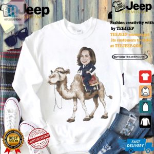 Humorous Kamala Harris Riding Camel Clipart Tshirt hotcouturetrends 1 2