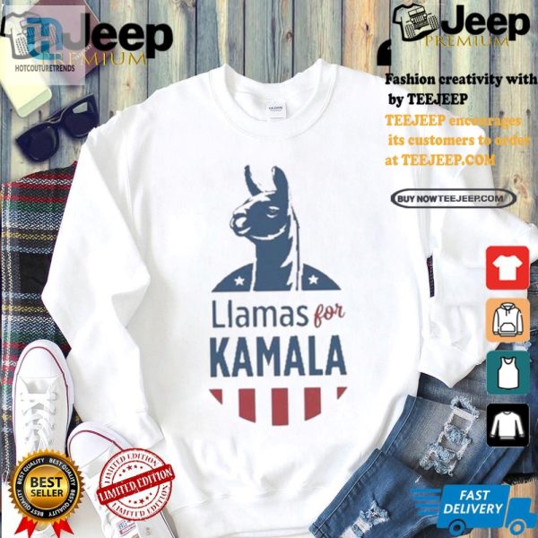 Funny Kamala Harris Llama Shirt Unique Democrat Gift Tee hotcouturetrends 1 2