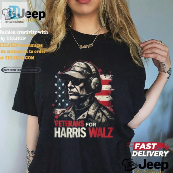 Funny Veterans For Harris Walz 2024 Tee Official Gear hotcouturetrends 1 2