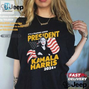 Kamala Harris 2024 Tee Feminine Menon Twist Laughs hotcouturetrends 1 2