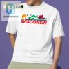 Cheesehead Chic Funny Wisconsin License Plate Tee hotcouturetrends 1