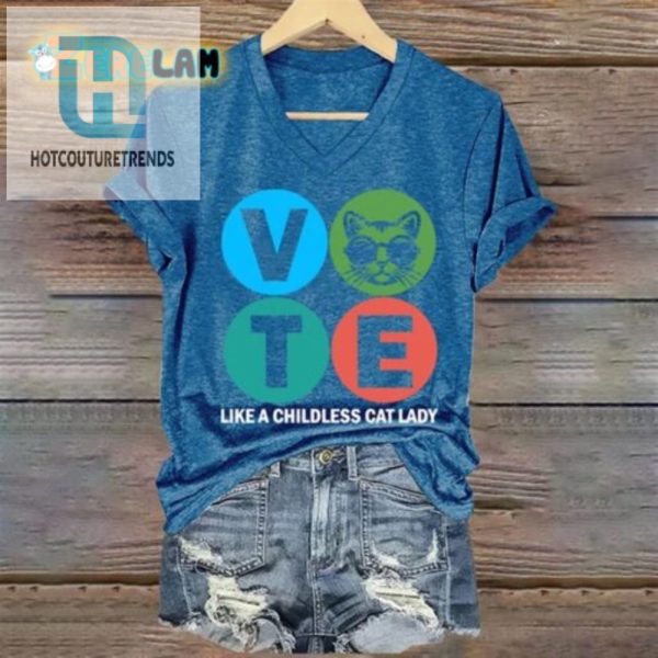 Funny Cat Lady Vote Tee Unique Hilarious Womens Tshirt hotcouturetrends 1 1