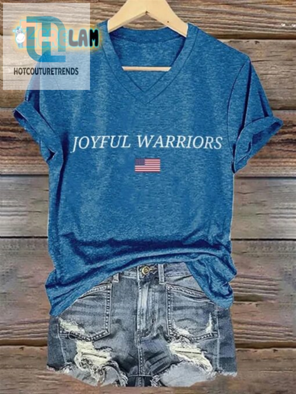 Womens Joyful Warriors Vneck Battle In Style  Laughs