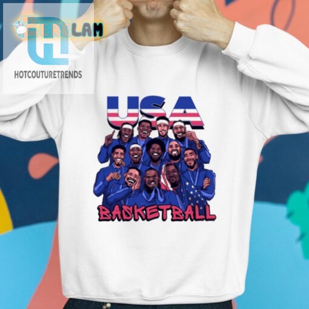 Score Big In Style Usa Basketball Tee For Paris 2024