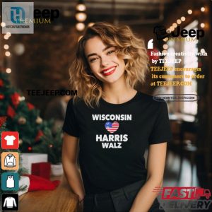 Lol With Wisconsin Loves Harris Walz Funny Tshirt hotcouturetrends 1 1