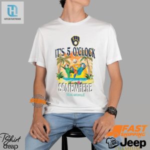 Get Brewed Goofy Milwaukee Brewers Five Oclock Tee hotcouturetrends 1 3