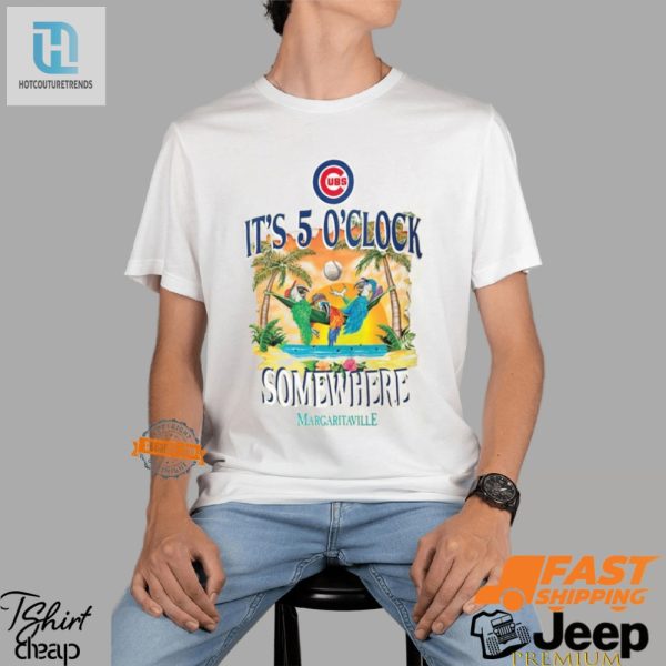 Score A Laugh With Chicago Cubs Five Oclock Tee hotcouturetrends 1 3