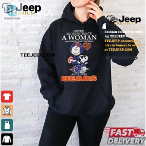 Funny Peanuts Chicago Bears Fan Tshirt For Women hotcouturetrends 1 1