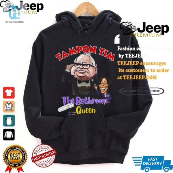 Funny Tampon Tim Queen Walz Kamala 2024 Election Tee hotcouturetrends 1 2