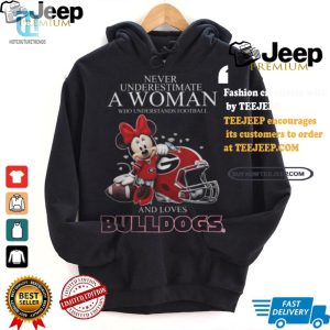 Funny Georgia Bulldogs Minnie Mouse Football Fan Tshirt hotcouturetrends 1 2