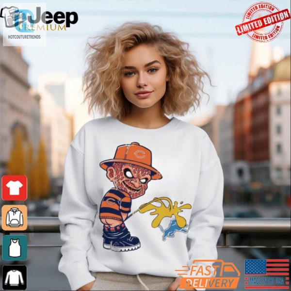 Funny Chicago Bears Freddy Krueger Pissing Lions Tee hotcouturetrends 1