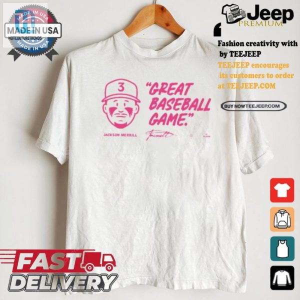 Hit A Homer With Your Jackson Merrill Tee Game Day Gold hotcouturetrends 1 2